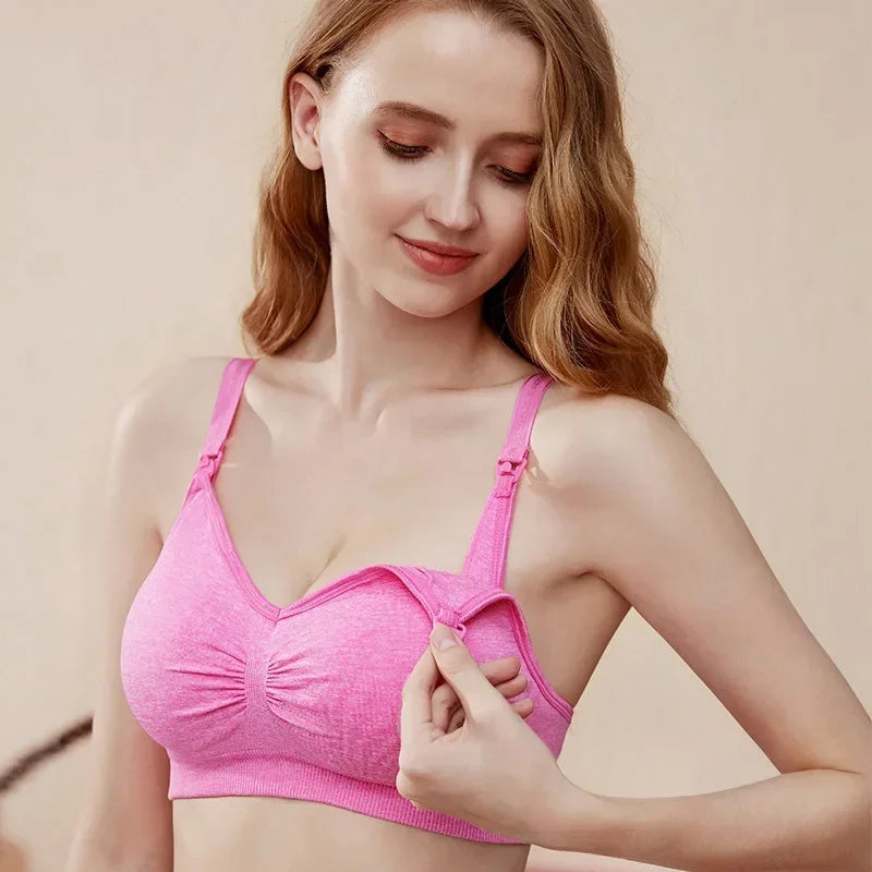 Seamless Maternity Push Up Bra