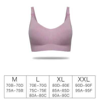 Maternity Nursing Bra Seamless V Neck