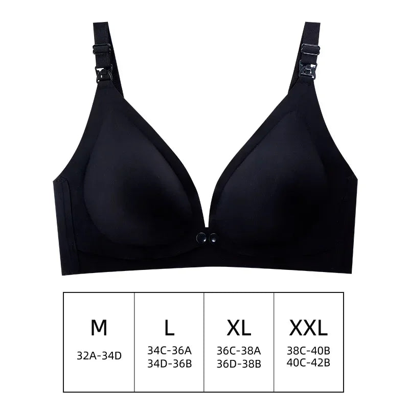 Front Opening Seamless Breathable Nursing Bra