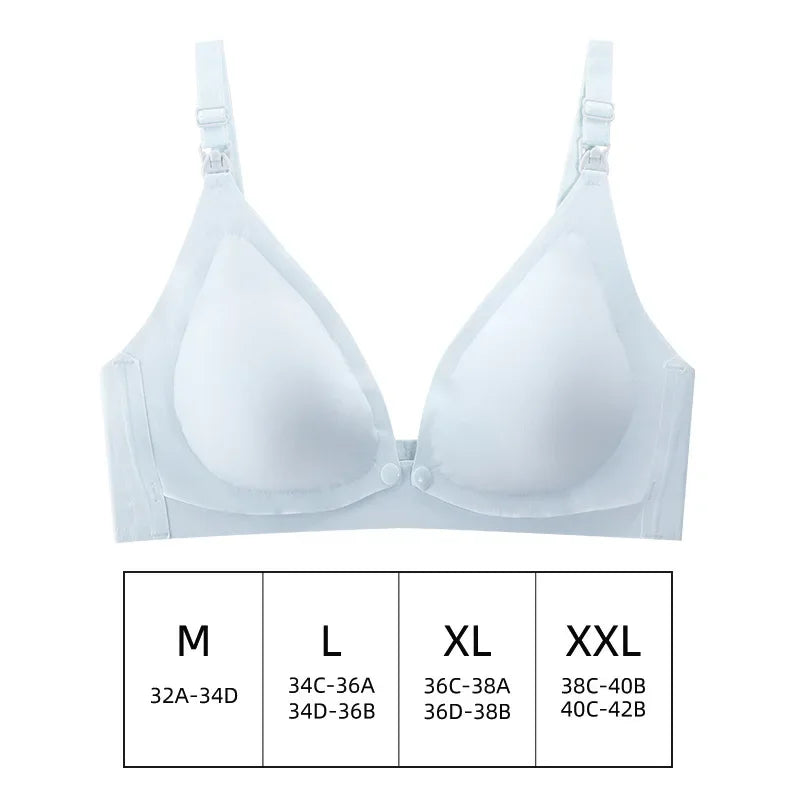 Front Opening Seamless Breathable Nursing Bra