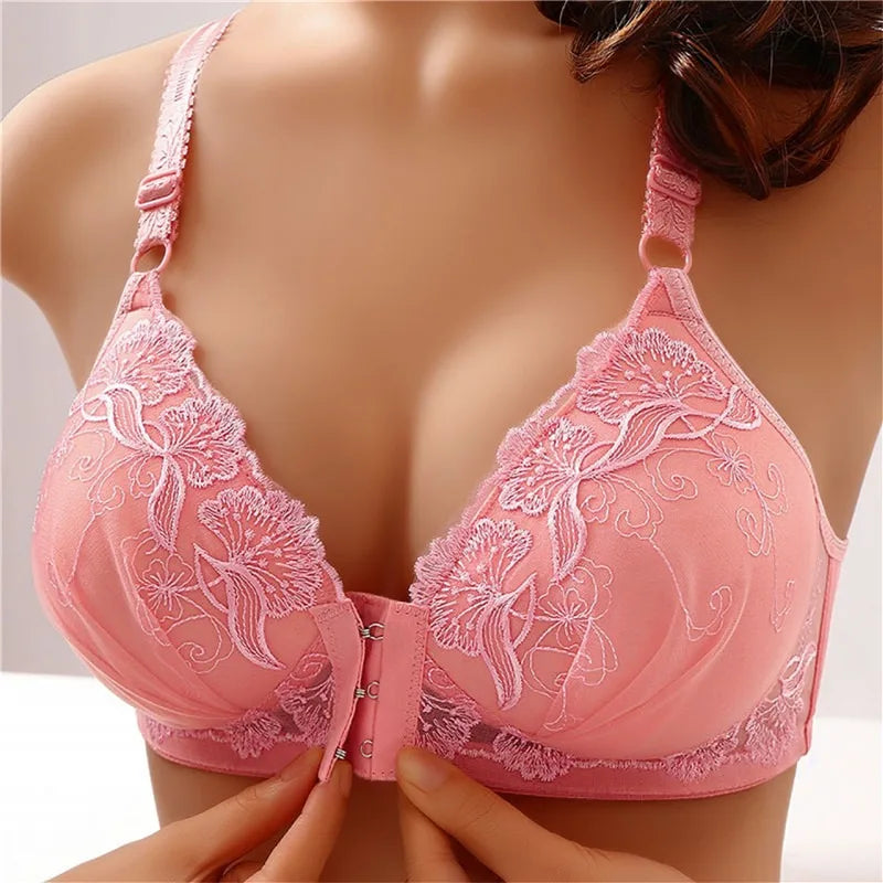Comfortable Front Closure Bra without Steel Ring