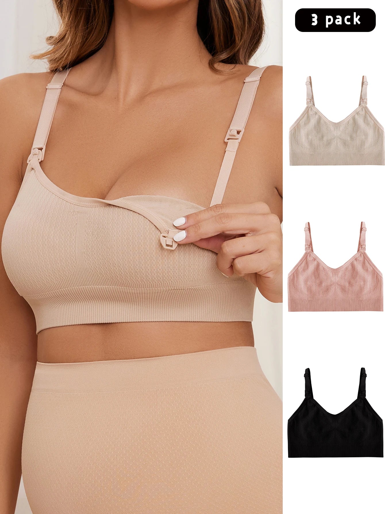 Anti Sagging Gathering Breastfeeding Bra