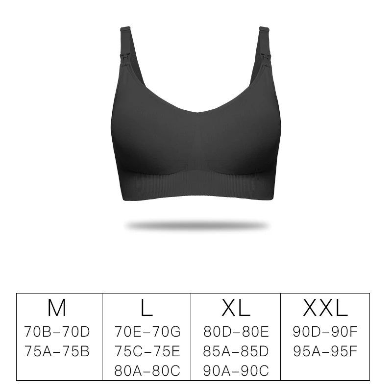 Maternity Nursing Bra Seamless V Neck