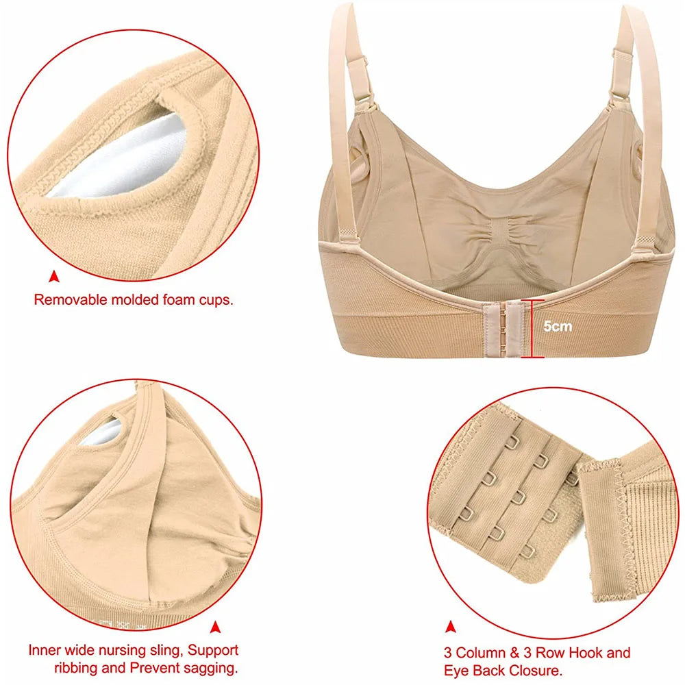 Wireless Breathable Nursing Bra