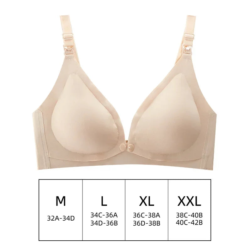Front Opening Seamless Breathable Nursing Bra