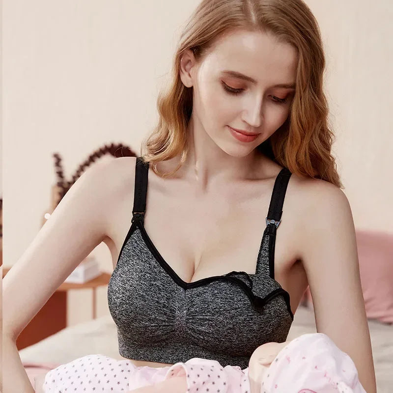 Seamless Maternity Push Up Bra