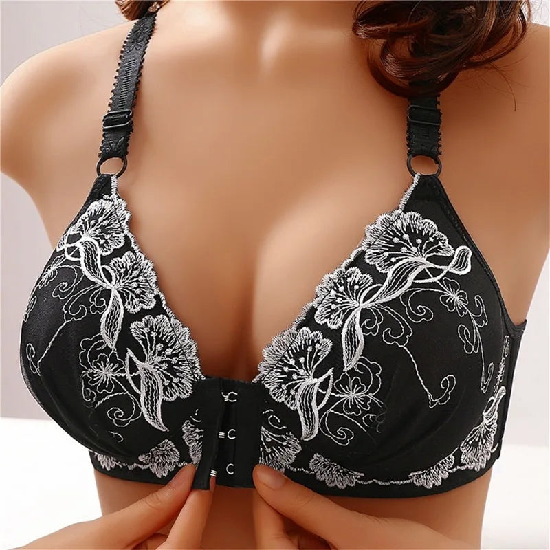 Comfortable Front Closure Bra without Steel Ring