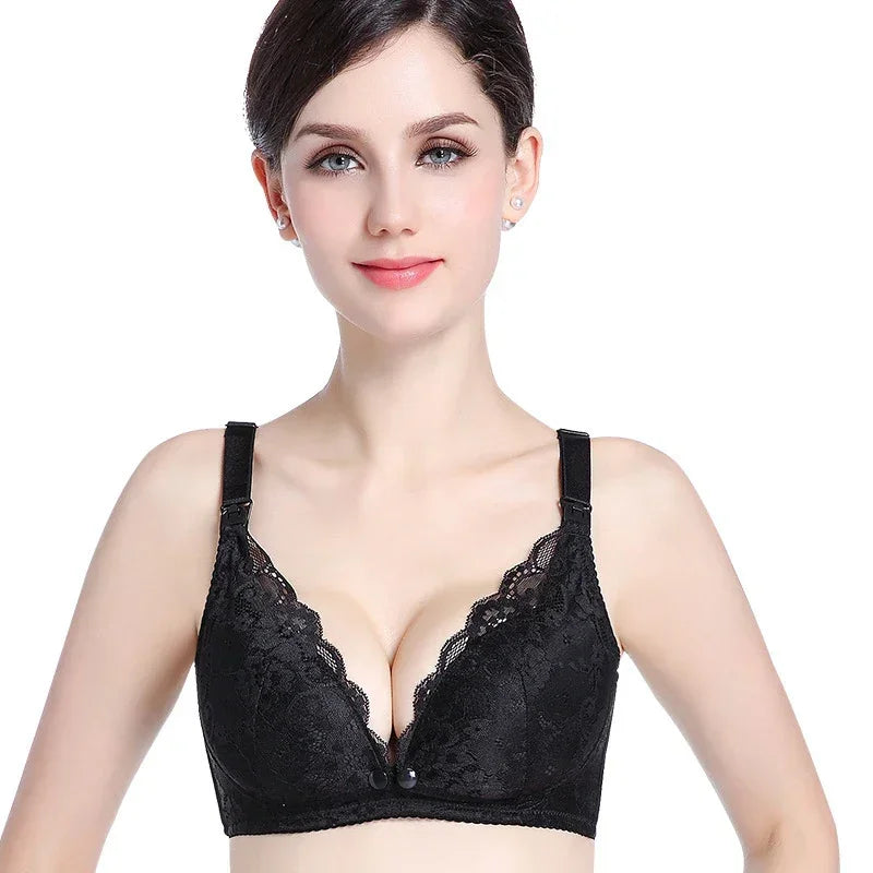 Maternity Lace Trim Nursing Bra