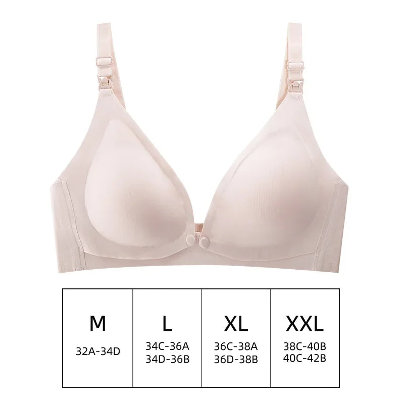 Front Opening Seamless Breathable Nursing Bra
