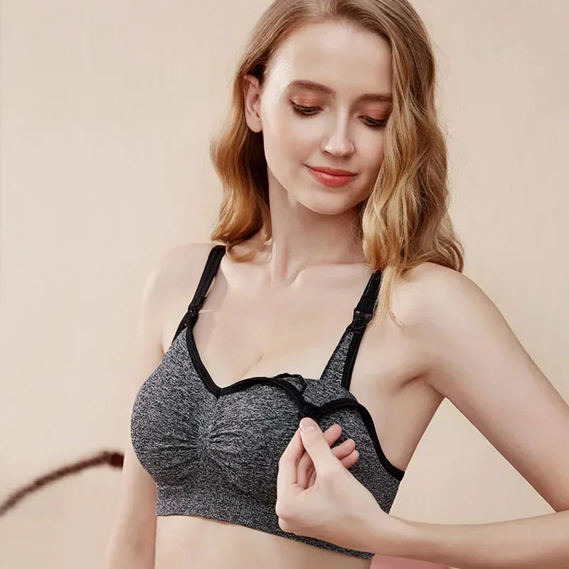 Seamless Maternity Push Up Bra