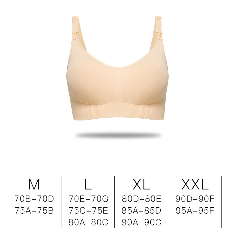 Maternity Nursing Bra Seamless V Neck