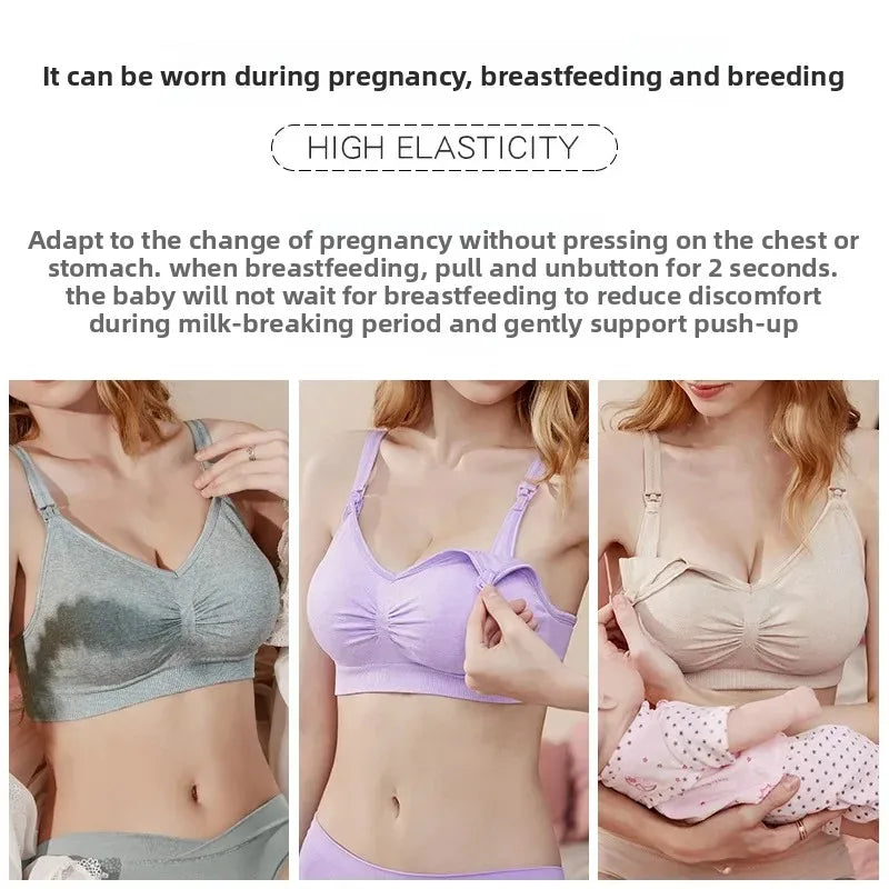 Seamless Maternity Push Up Bra