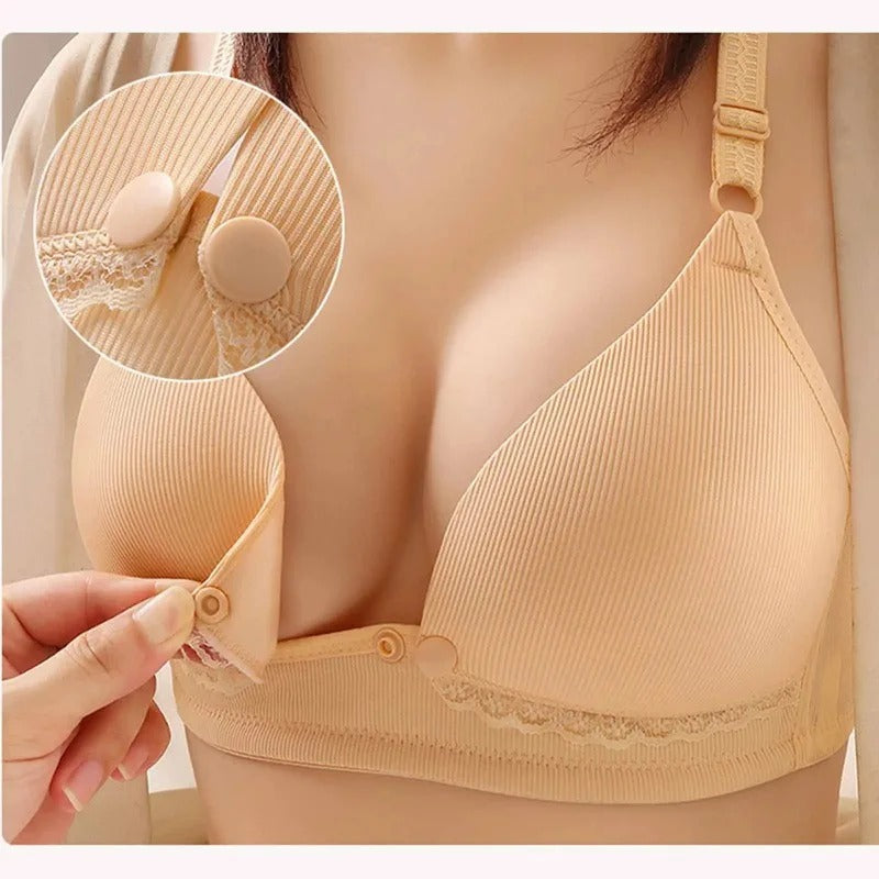 Wire-Free Maternity Nursing Bra – Soft, Adjustable, All-Season Comfort