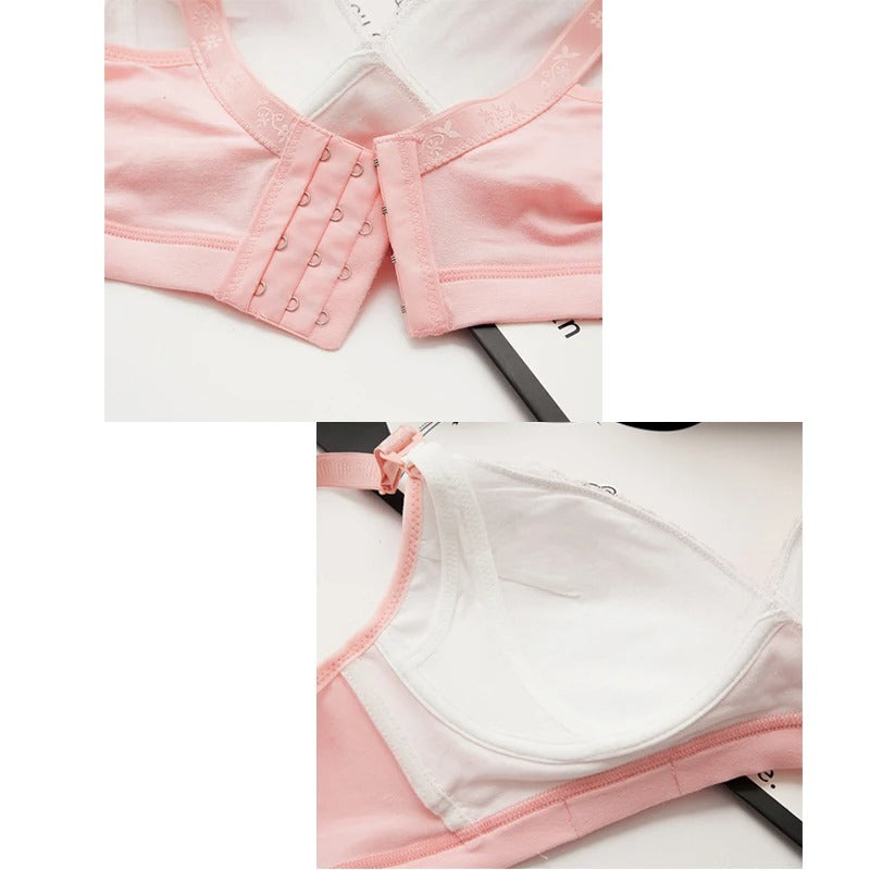 Wire-Free Cotton Nursing Bra – Soft Breastfeeding Support