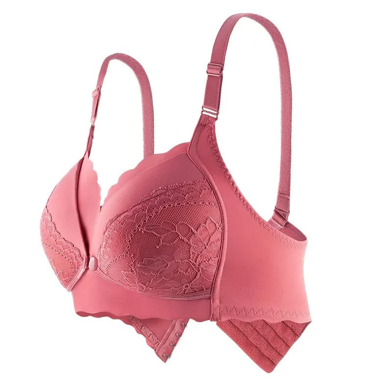 Front Open Nursing Bralette – Wire-Free Cotton Bra for Breastfeeding